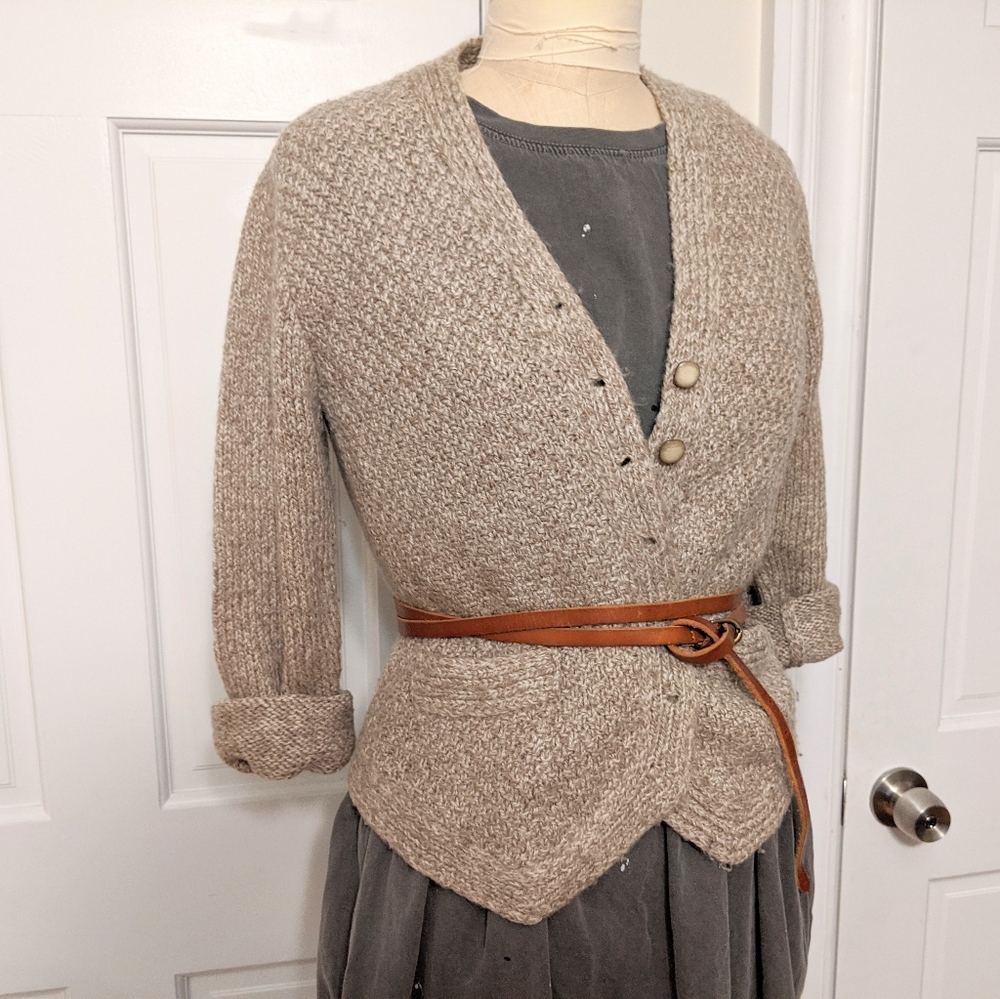Vintage wool blend sweater cardigan